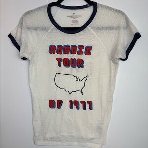 American Eagle Outfitters white thin T-Shirt size XS
